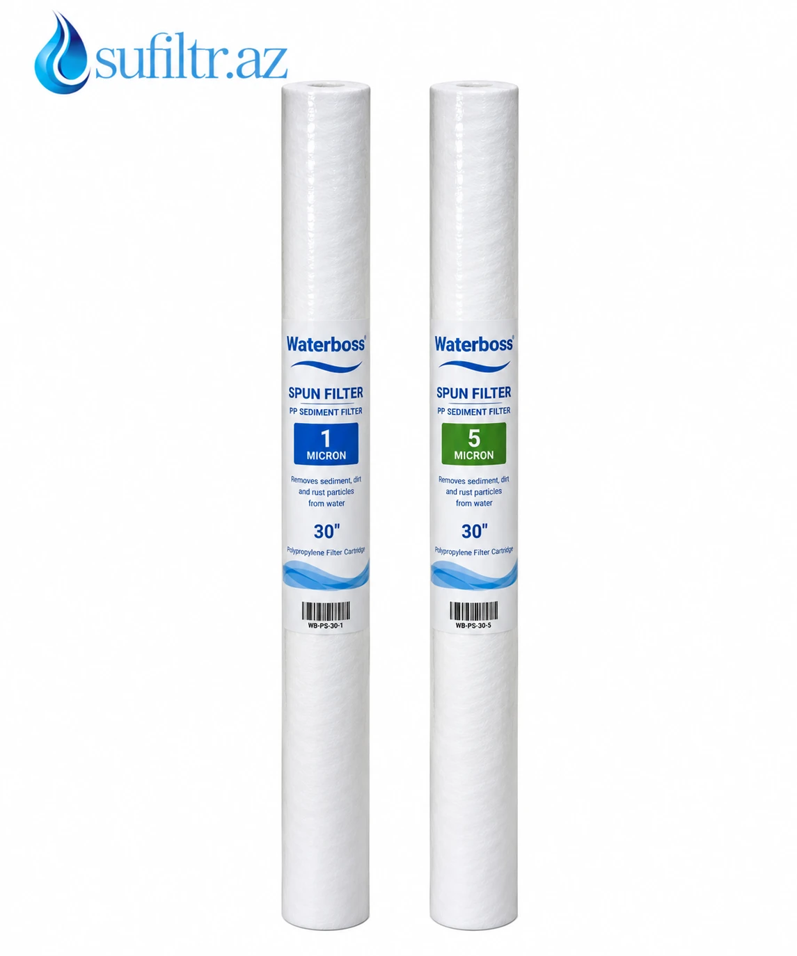 Waterboss 30" Spun Filtr – 1 və 5 Mikron Waterboss 30 Spun filtr 1 və 5 mikron